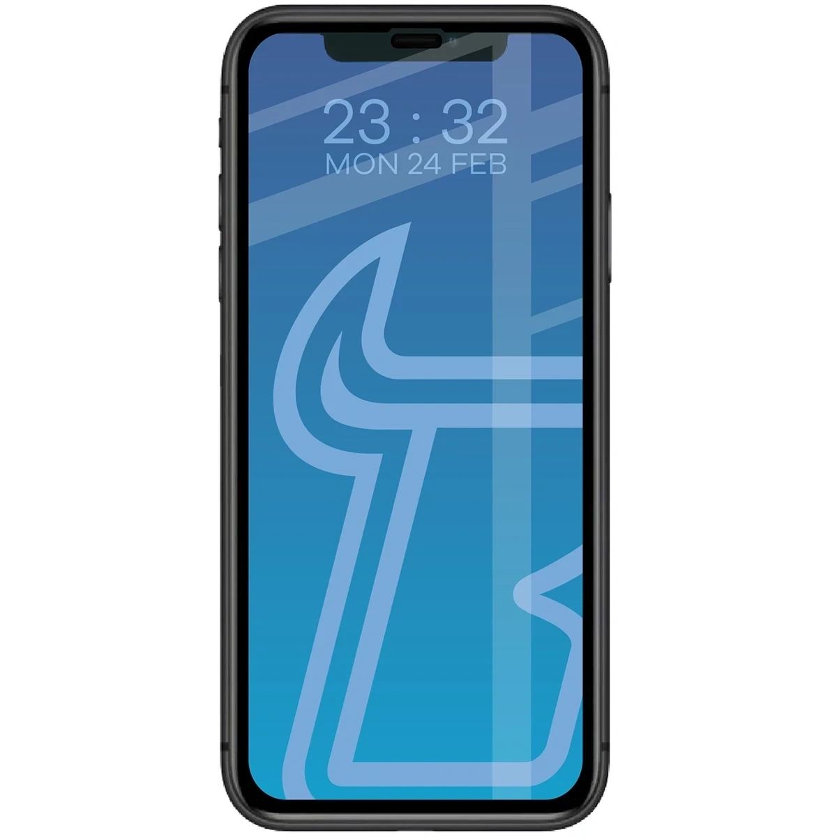 Szkło hartowane Bizon Glass Edge Duo do Apple iPhone 11 / XR czarna ramka [2 PACK]