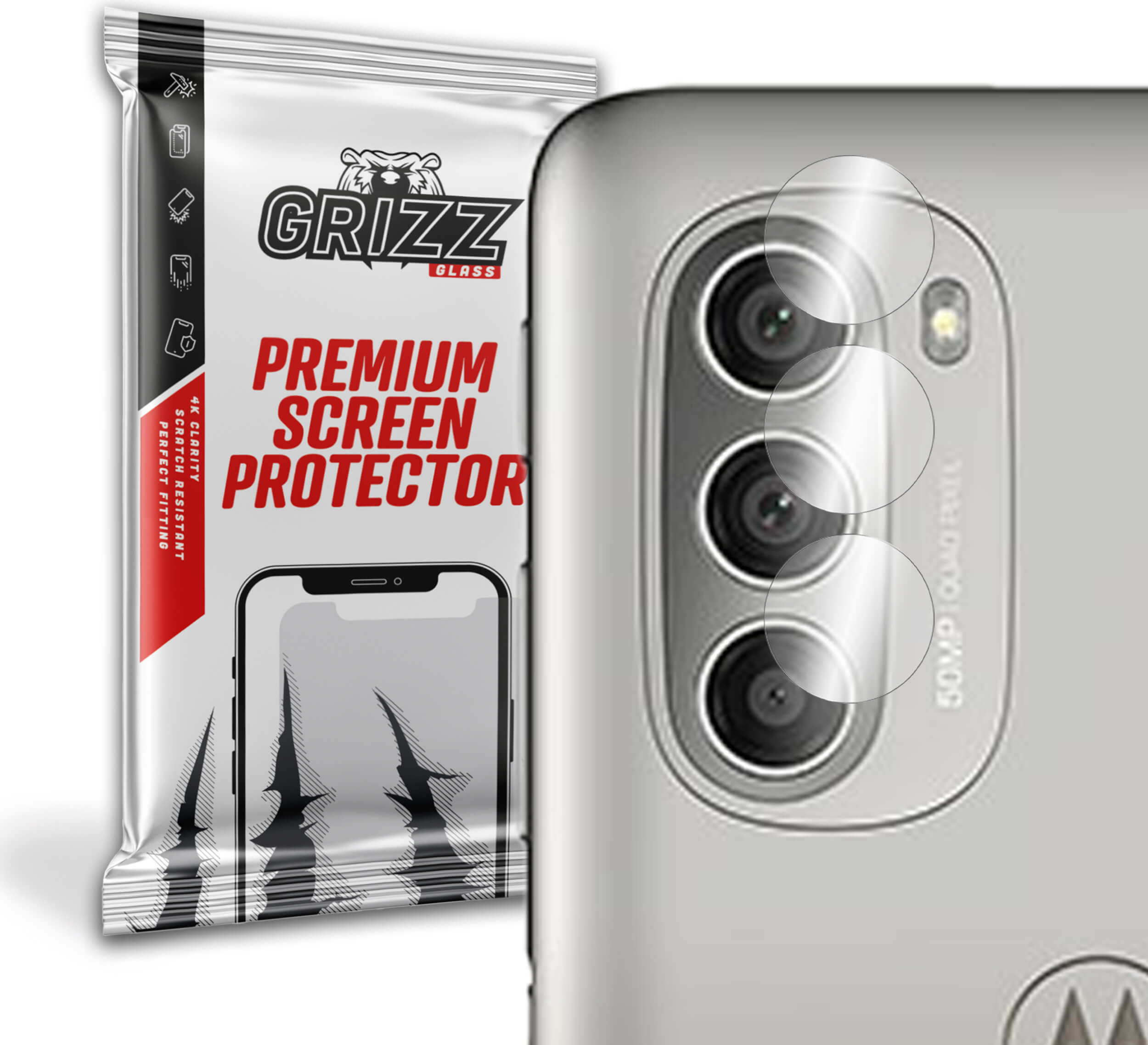 GrizzGlass HybridGlass Camera Motorola Moto G51 5G