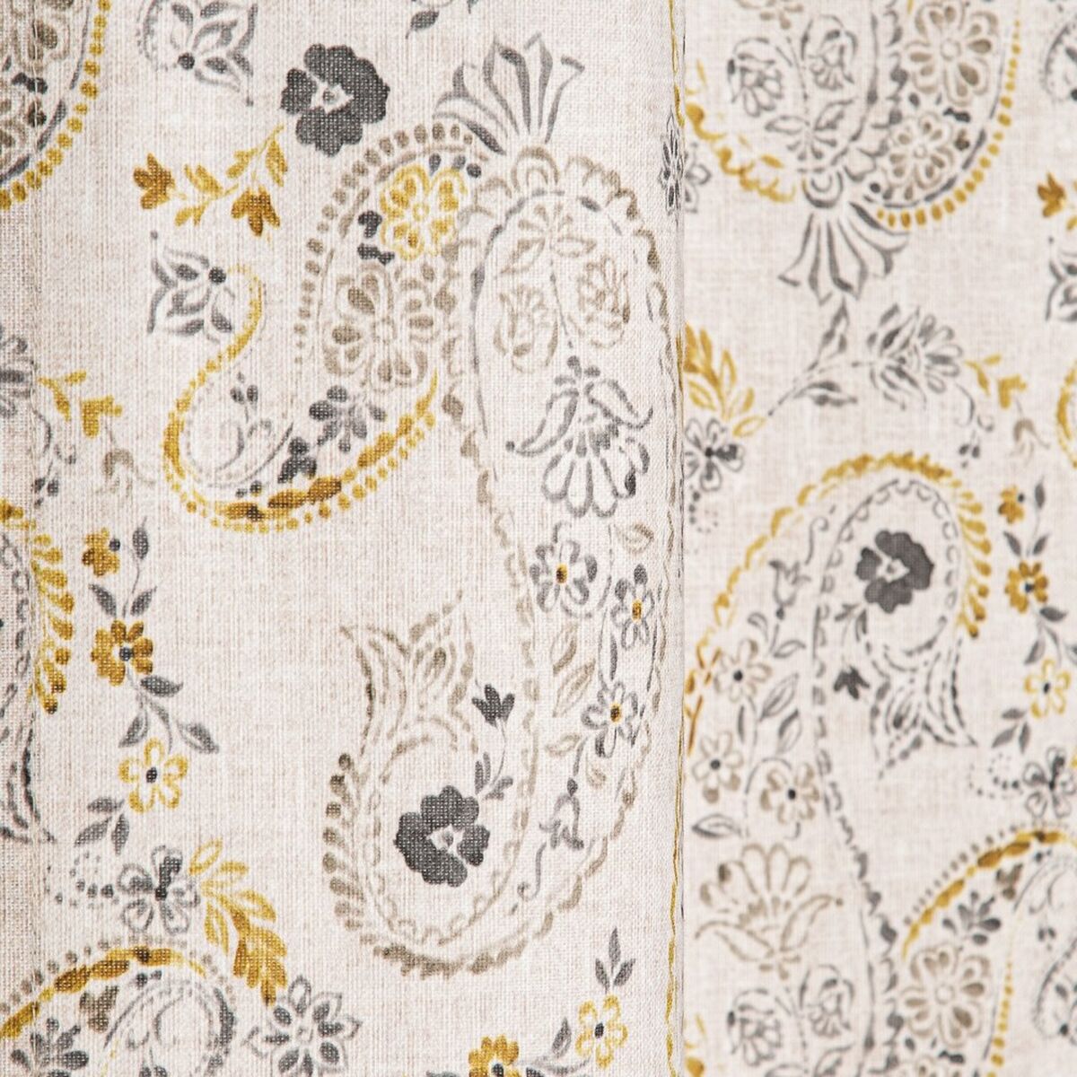 Curtain Ameba 100% cotton 140 x 260 cm Mustard
