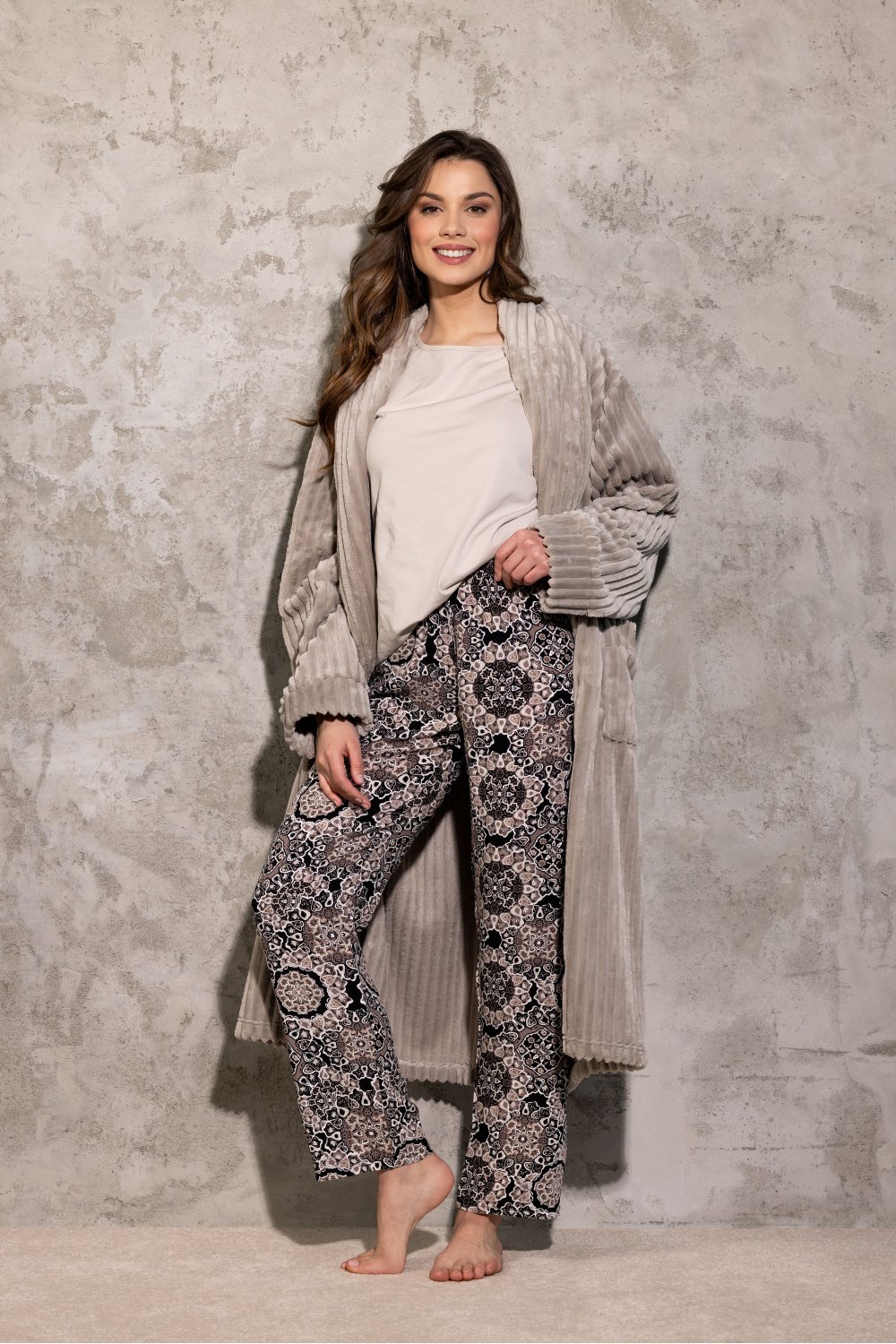  Pyjama model 205978 Momenti Per Me  beige