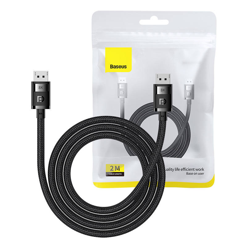 Baseus High Definition DP 8K/DP 8K Cable 2m (black)