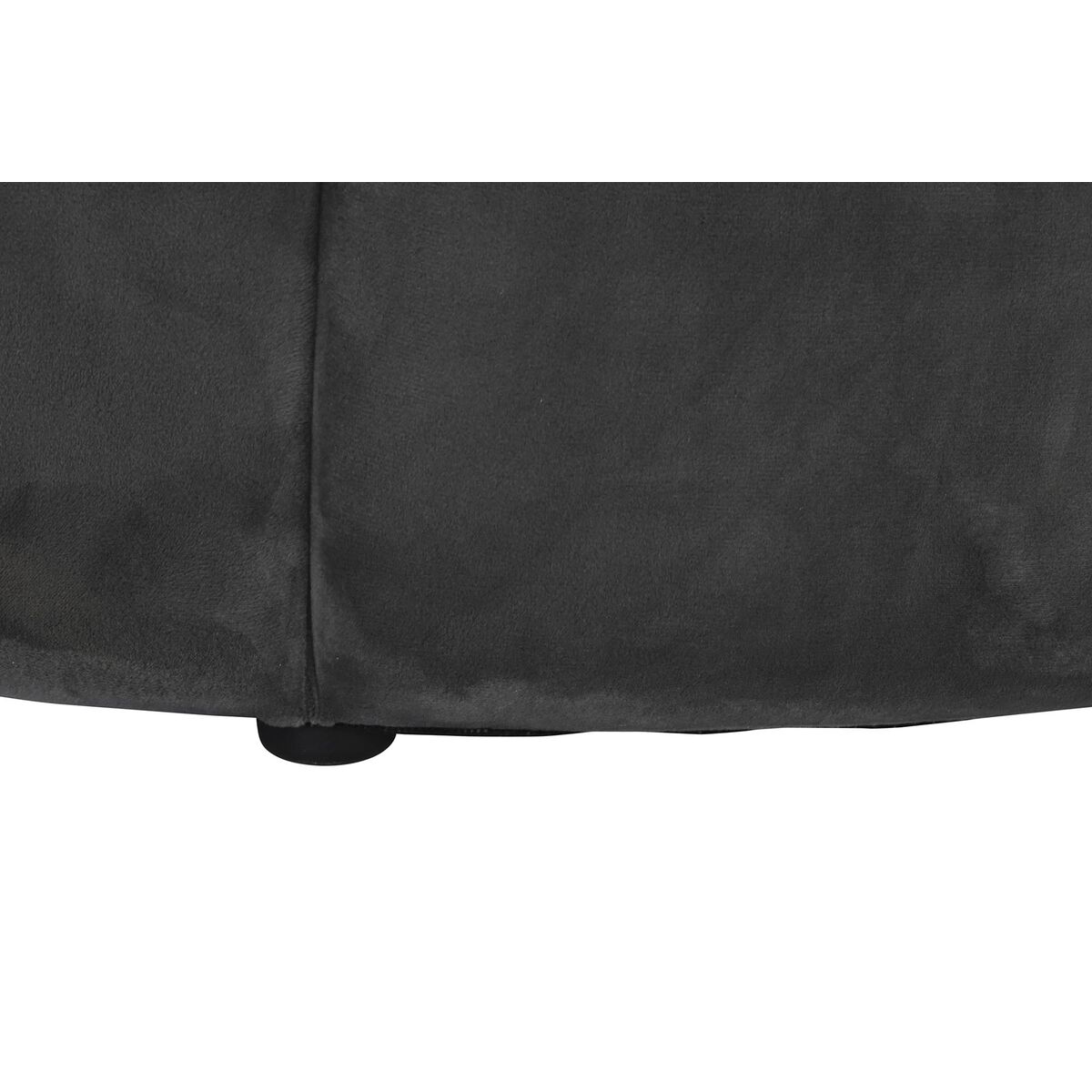 Footrest DKD Home Decor Grey 30 % Polyester (85 x 85 x 48 cm)