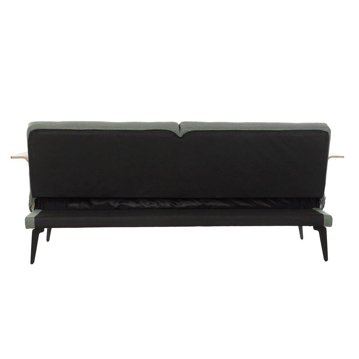 Sofabed DKD Home Decor 203 x 87 x 81 cm Black Metal Brown Green