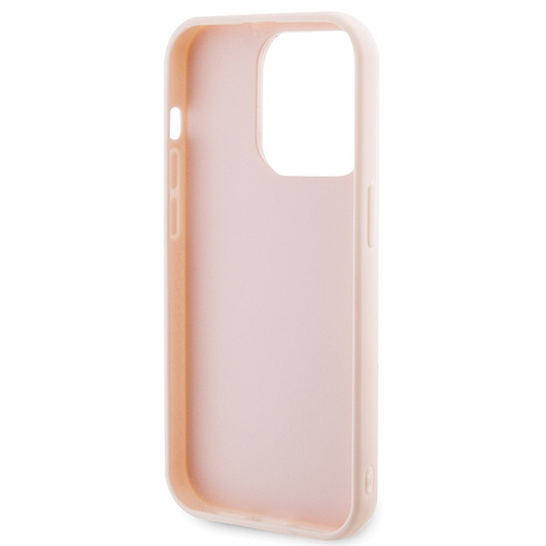 Karl Lagerfeld KLHCP15L3DMBKCP Apple iPhone 15 Pro hardcase 3D Rubber Glitter Logo pink