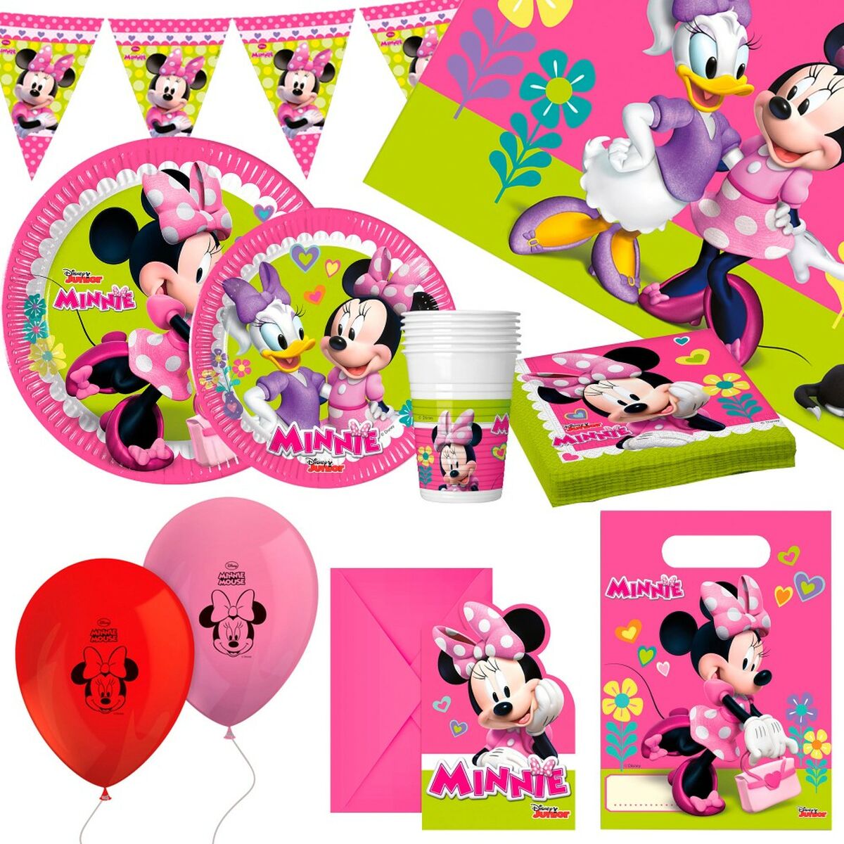 zestaw do organizacji party Minnie Mouse 66 Części