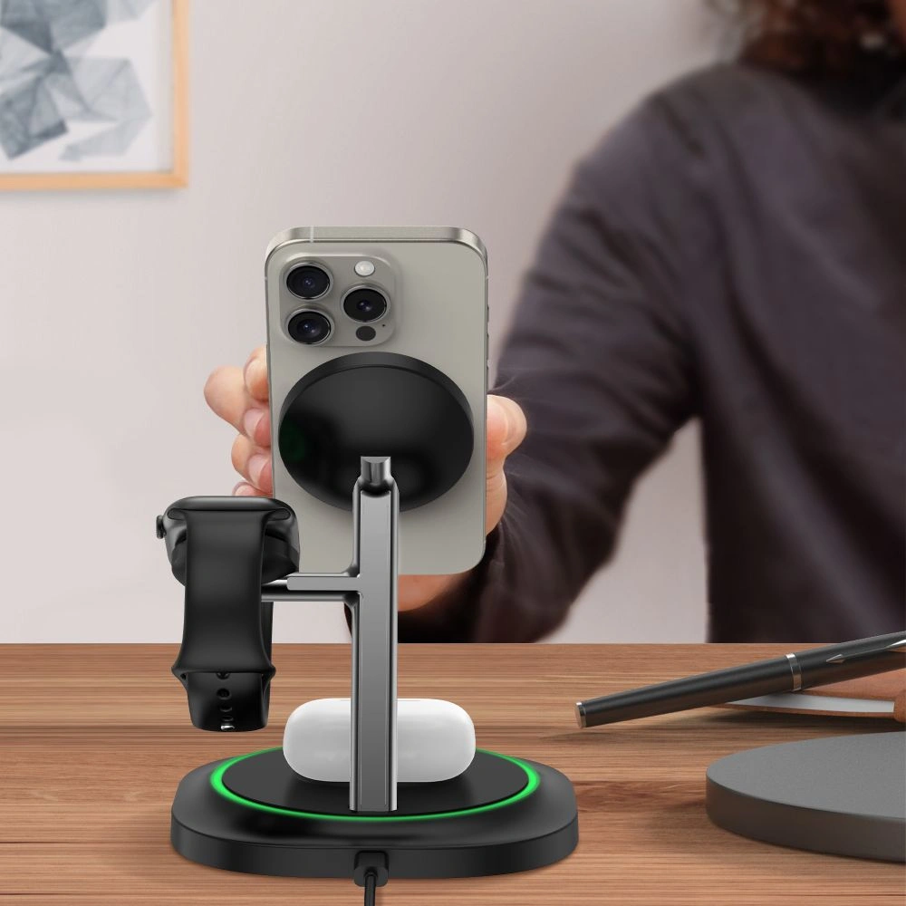 Tech-Protect QI15W-A46 Magnetic MagSafe Wireless Charger Black