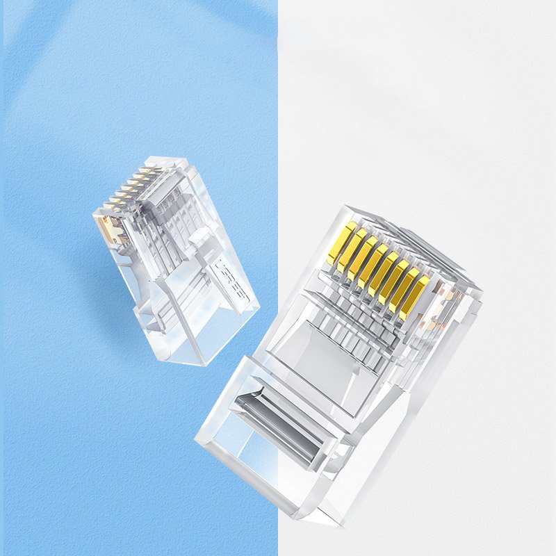 Ugreen 10x plug connector RJ45 8P8C Cat 6 transparent (50961)