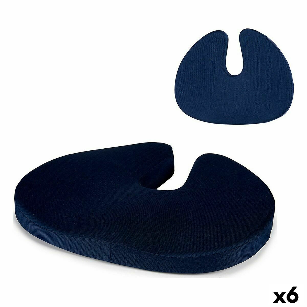 Cushion with Filling Memory function Seat 36 x 5 x 47 cm (6 Units)