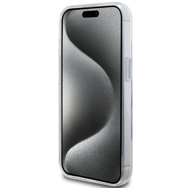 Karl Lagerfeld KLHMP14SHMRSKCH Apple iPhone 14 / 15 hardcase Ring Stand Karl&Choupettte MagSafe white