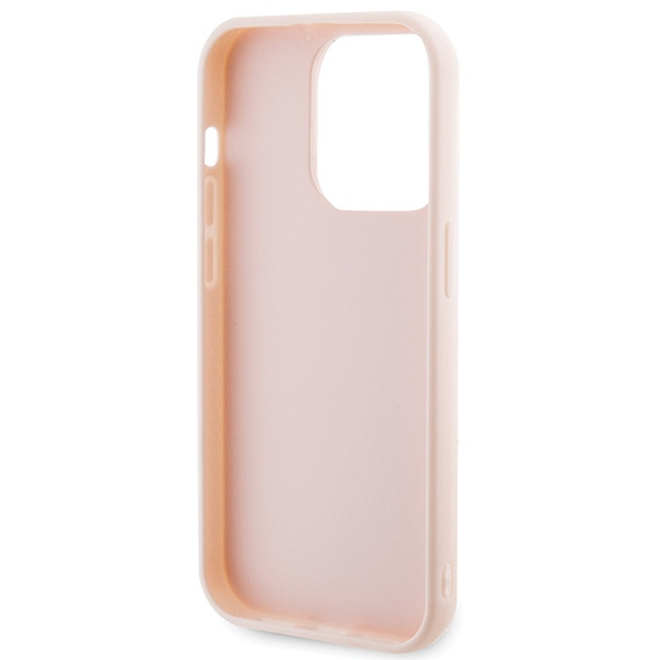 Karl Lagerfeld KLHCP15X3DMBKCP Apple iPhone 15 Pro Max hardcase 3D Rubber Glitter Logo pink