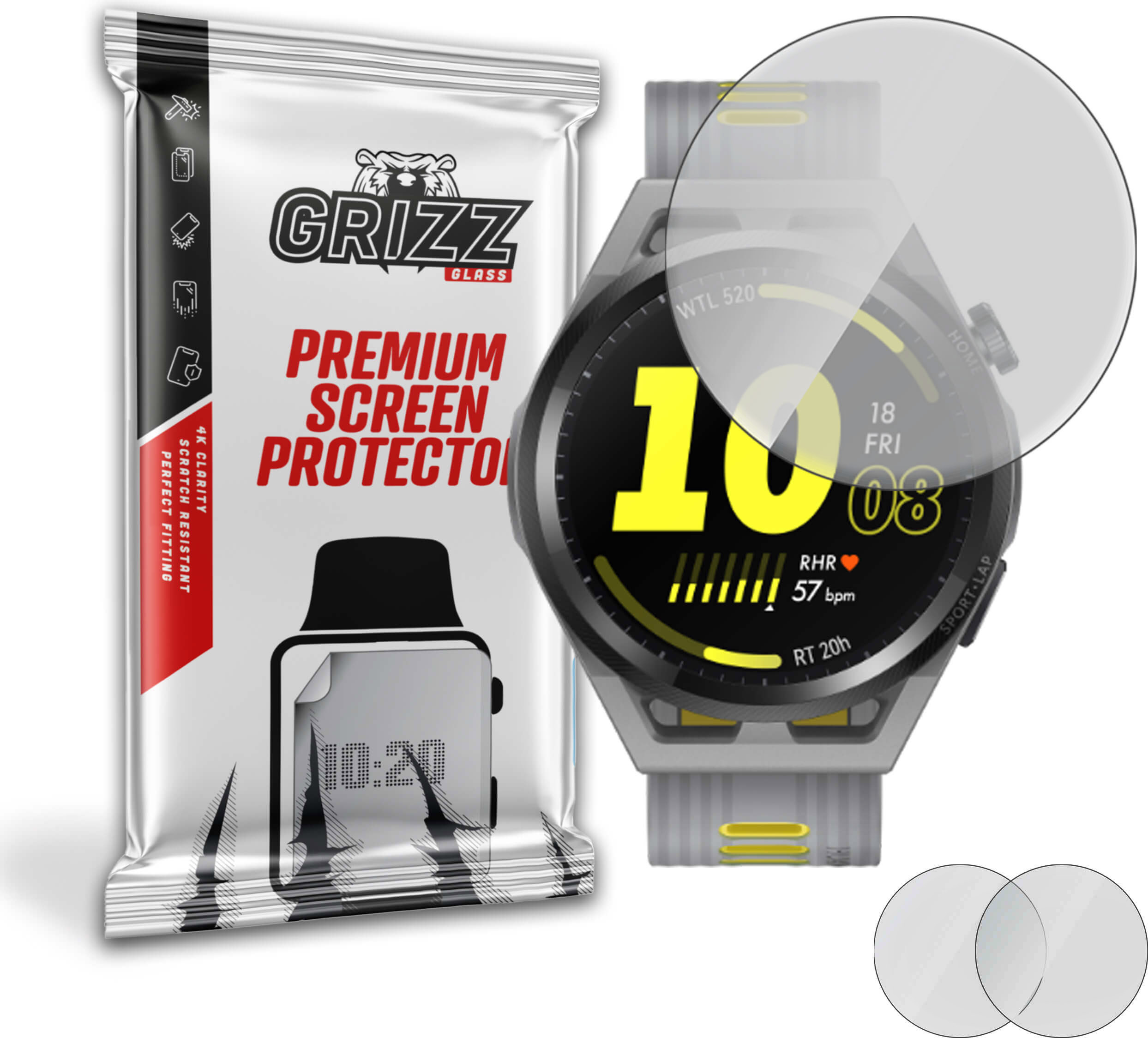 GrizzGlass PaperScreen Huawei Watch GT Runner