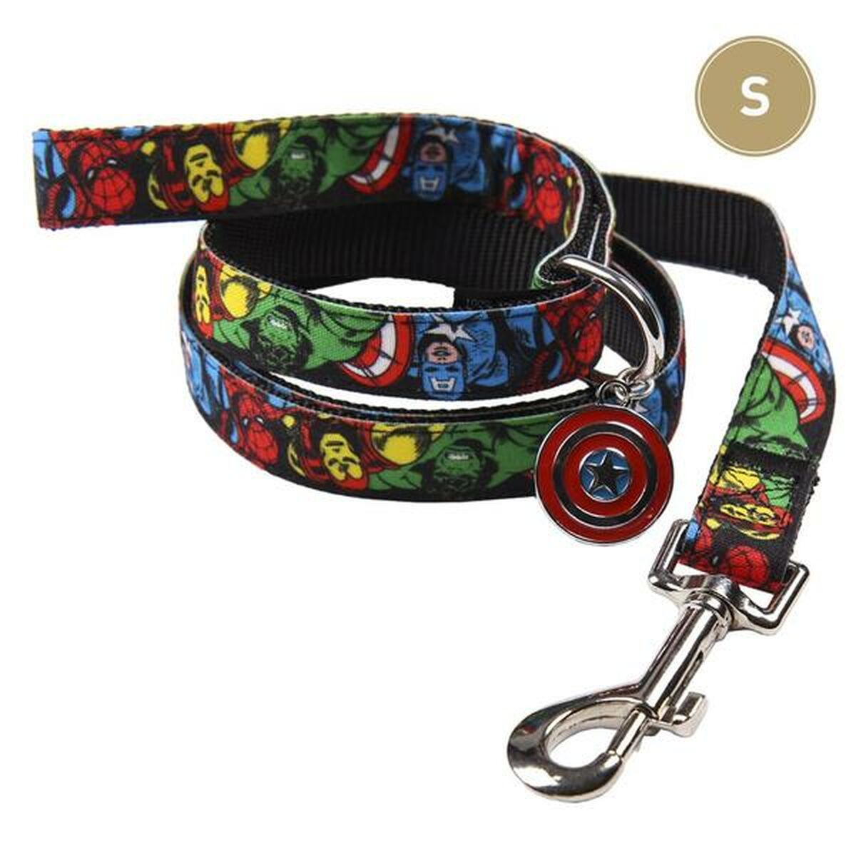 Dog Lead Marvel Black