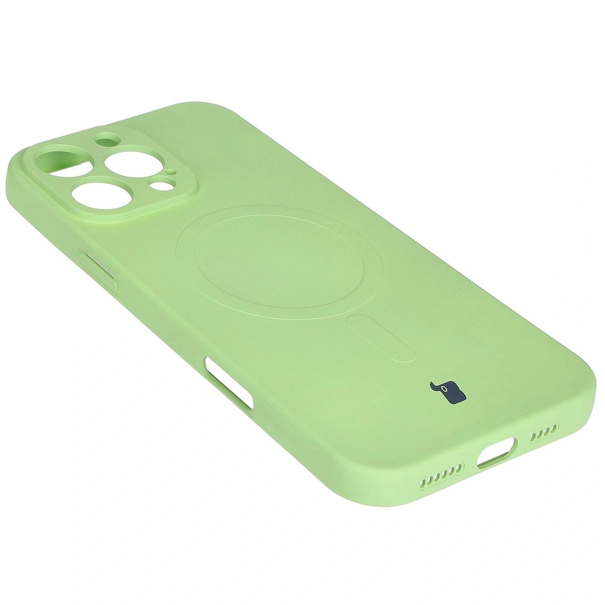 Bizon Case Silicone Magnetic Apple iPhone 16 Pro Max light green