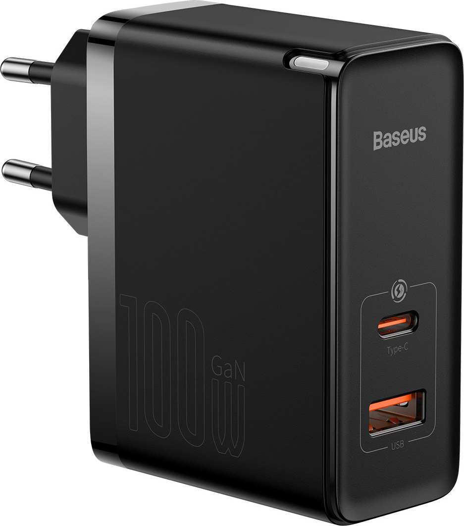 Baseus GaN5 Pro Wall Charger USB-C/USB 100W PD 3.0 QC4 .0+ AFC black