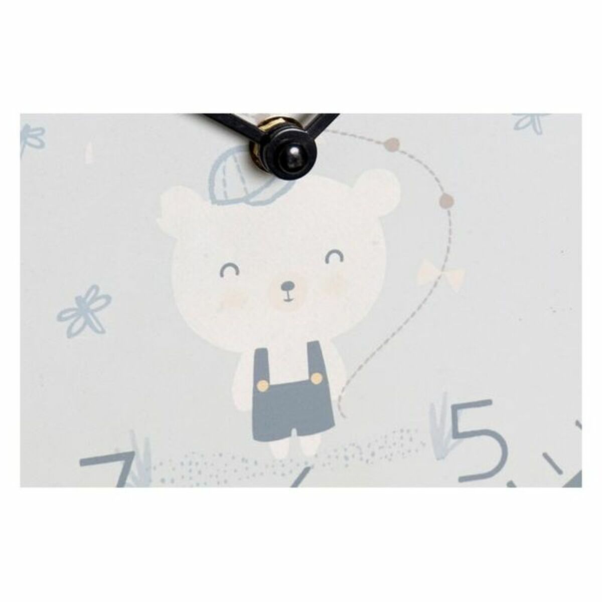 Wall Clock DKD Home Decor Blue Pink Wood Metal Plastic MDF Wood Children's Bird 24 x 3 x 24 cm (2 Units)