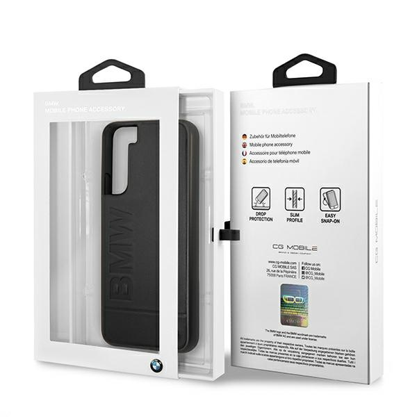 BMW BMHCS22MSLLBK Samsung Galaxy S22+ Plus black hardcase Signature Logo Imprint
