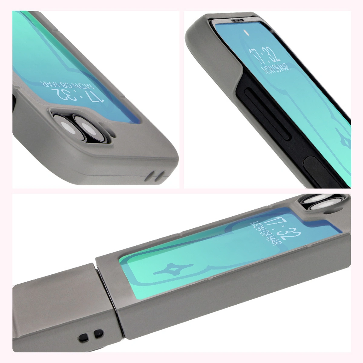 Bizon Case Tur Samsung Galaxy Z Flip6 light grey