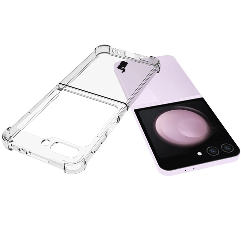 Bizon Case Clear Pack flexible case + 2x screen film Samsung Galaxy Z Flip6 clear