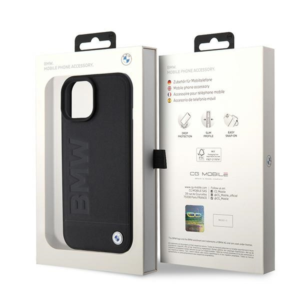 BMW BMHMP15SSLLBK Apple iPhone 15 MagSafe hardcase Signature Logo Imprint black
