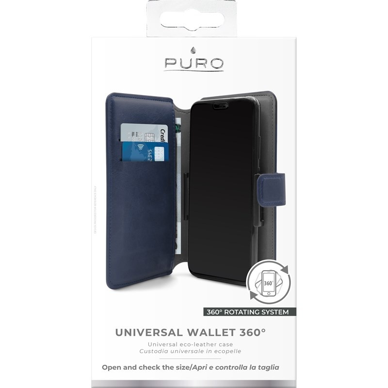 PURO Universal Wallet Case 360° XL (navy)