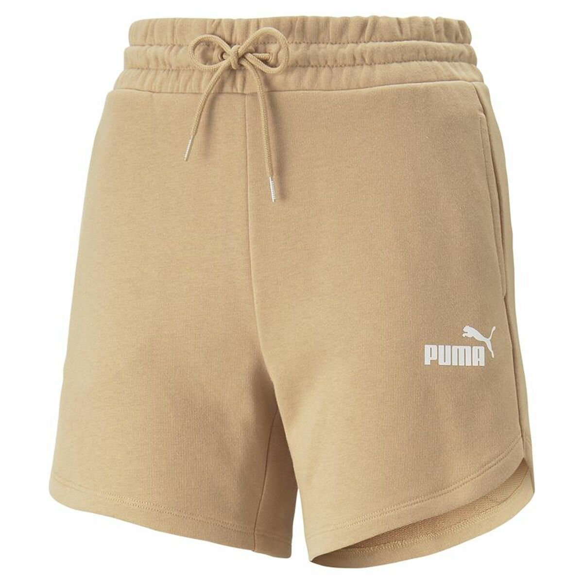 Sports Shorts Puma Essentials 5" High Waist Beige