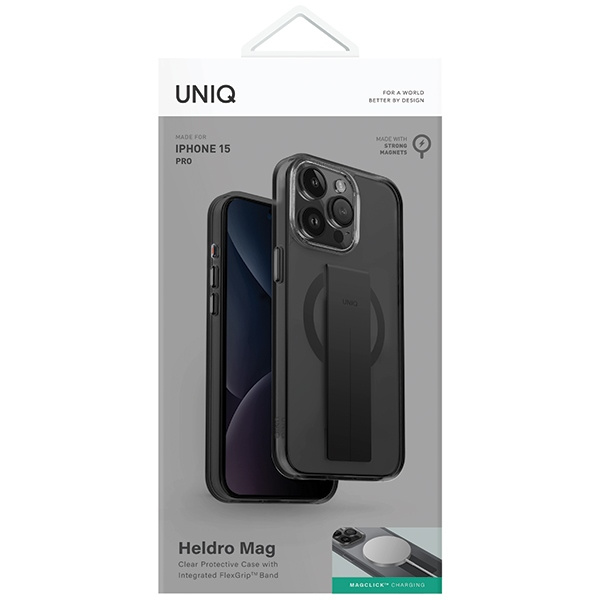 UNIQ Heldro Mag Apple iPhone 15 Pro Magclick Charging vapour smoke