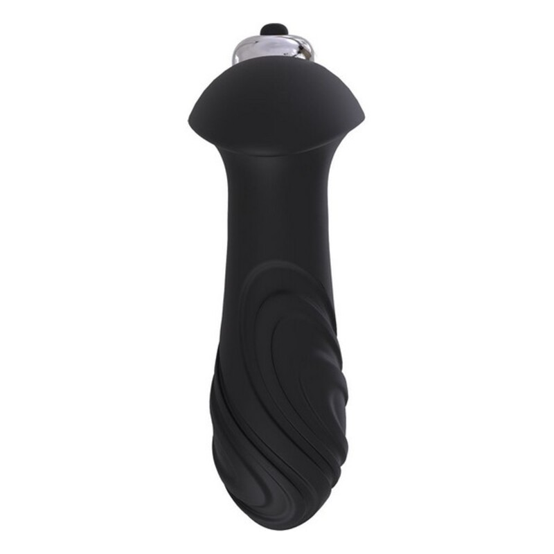 Anal plug S Pleasures Swirl Black Black/Silver