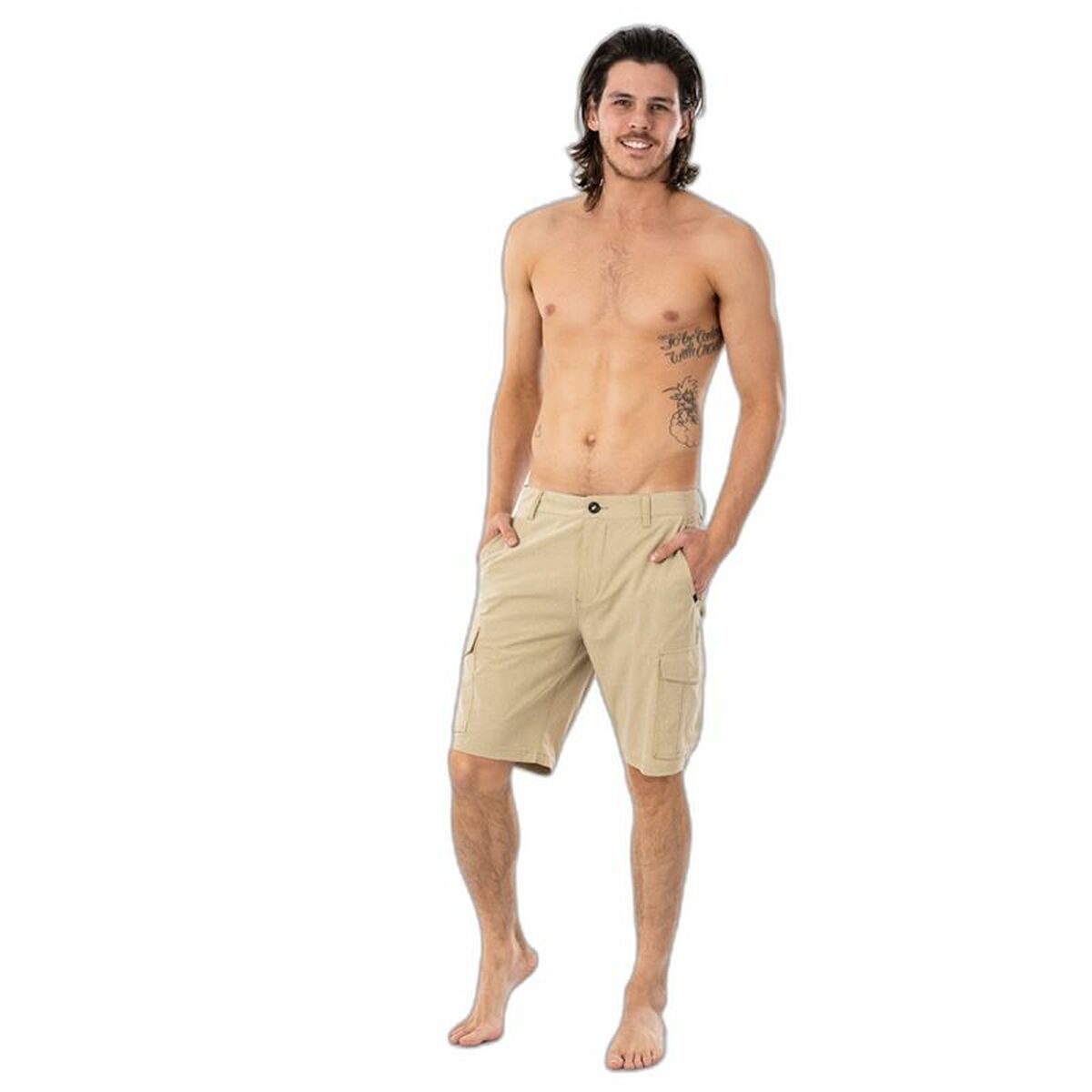 Sports Shorts Rip Curl Boardwalk Trail Beige Men Sports Shorts Rip Curl Boardwalk Trail Beige Men