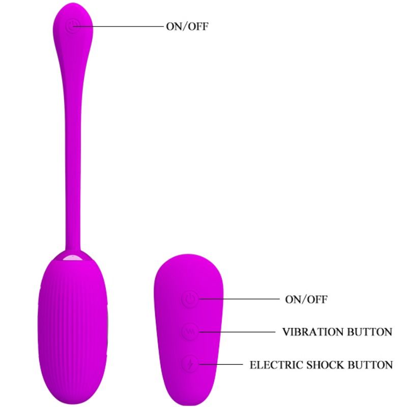 PRETTY LOVE SHOCK FUN VIBRATING EGG ELECTROSHOCK FUNCTION