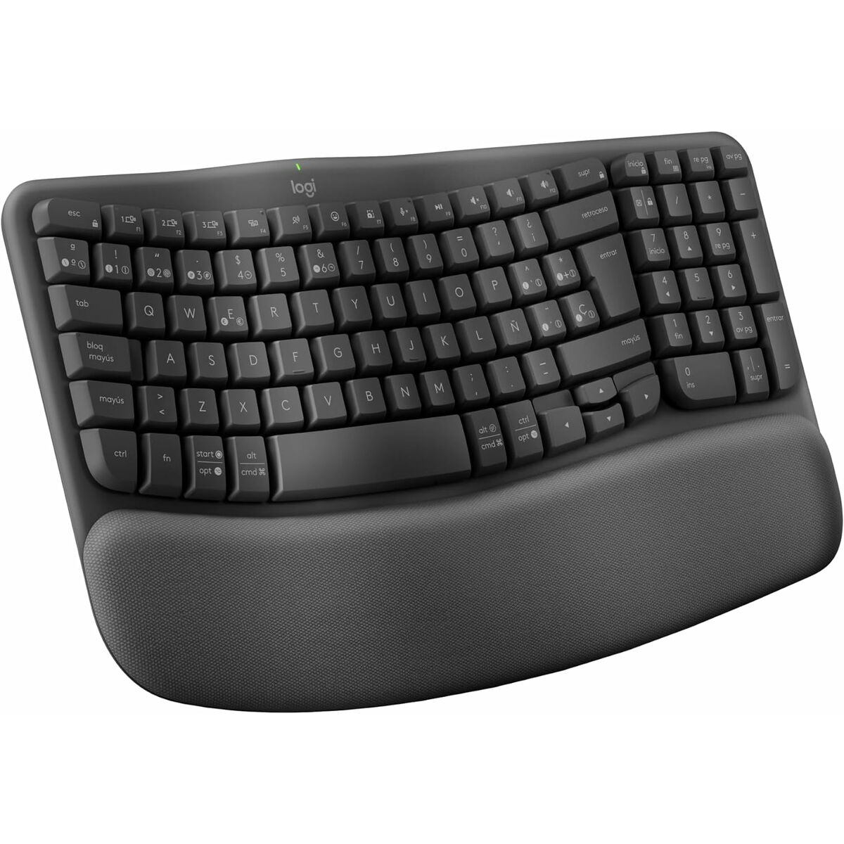 Keyboard Logitech 920-012296 Graphite Spanish QWERTY Keyboard Logitech 920-012296 Graphite Spanish QWERTY