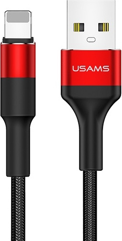 USAMS Nylon Cable U5 2A Lightning red 1,2m SJ220IP02 (US-SJ220)