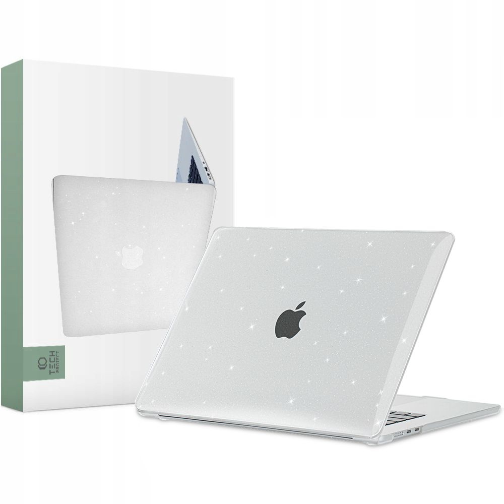 Tech-protect Smartshell Apple MacBook Air 15 2023 Glitter Clear