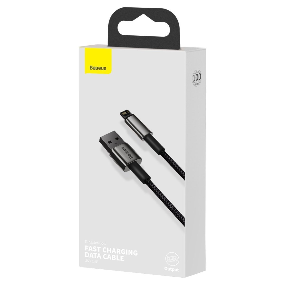 Baseus Tungsten Gold Cable USB Lightning 2.4A 2m (black)
