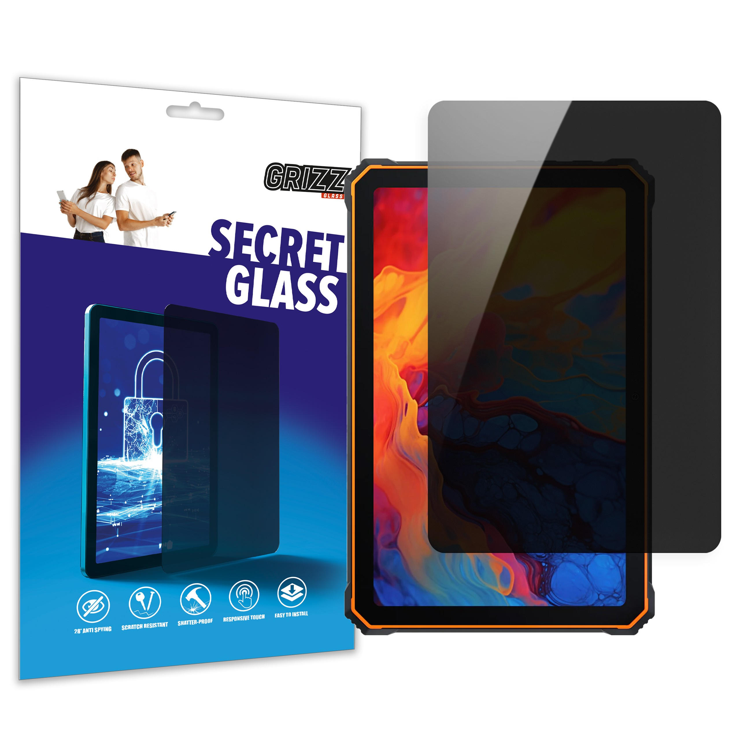 GrizzGlass SecretGlass Blackview Active 8 Pro