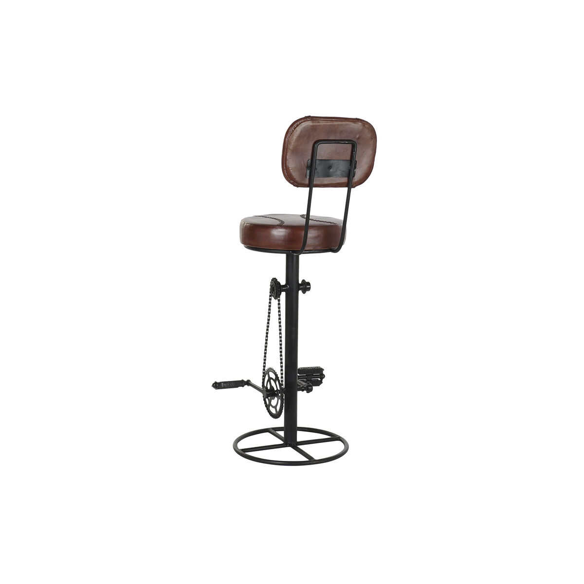 Stool DKD Home Decor 45 x 46 x 118 cm Black Metal Brown