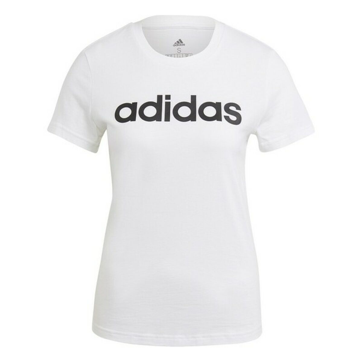 Women’s Short Sleeve T-Shirt Adidas W LIN T GL0768 White