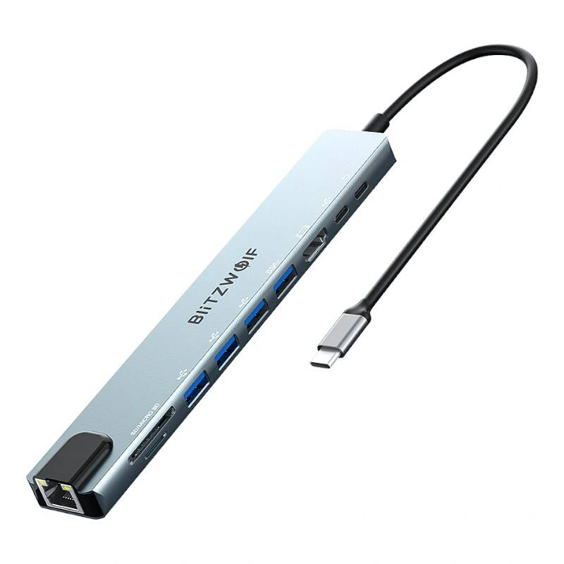 Blitzwolf BW-TH5 10-in-1 USB-C Docking Station (silver)