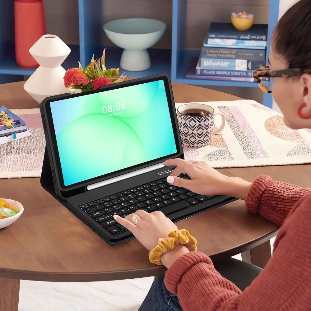 Etui Tech-Protect Smartcase Pen + Keyboard do Samsung Galaxy Tab A9 / A11 8.7 X110 / X115 / X133 / X135 Black