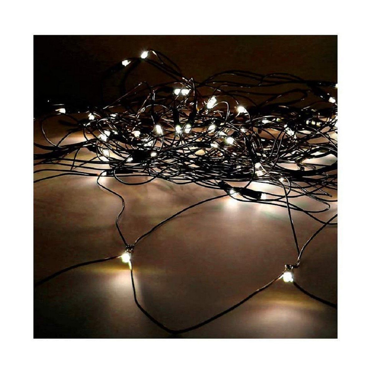 Wreath of LED Lights EDM 2 x 1,5 m Soft green
