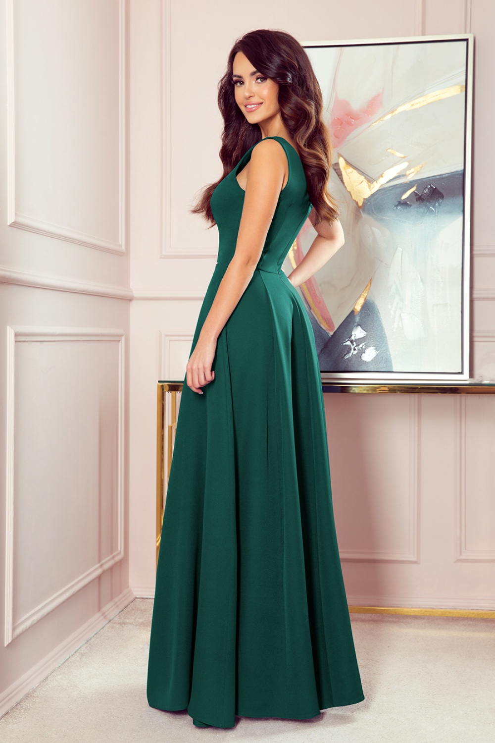  Long dress model 165640 Numoco  green