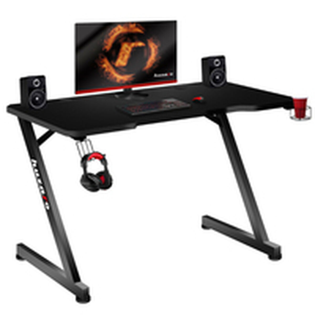 Laptop Table Gaming Huzaro Hero 2.5 Black Aluminium 120 x 60 cm