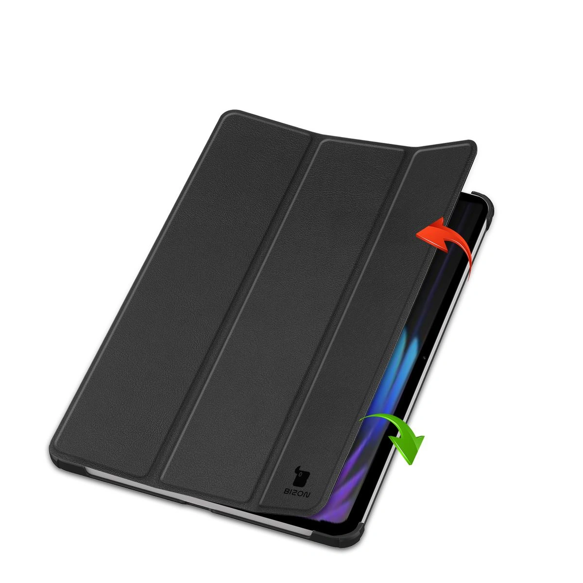 Etui z klapką Bizon Case Tab Croc do Xiaomi Pad 7 / 7 Pro czarne
