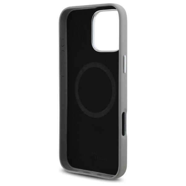 BMW BMHMP16X23PUFWG Apple iPhone 16 Pro Max hardcase Sign Full Wrapped Metal MagSafe grey