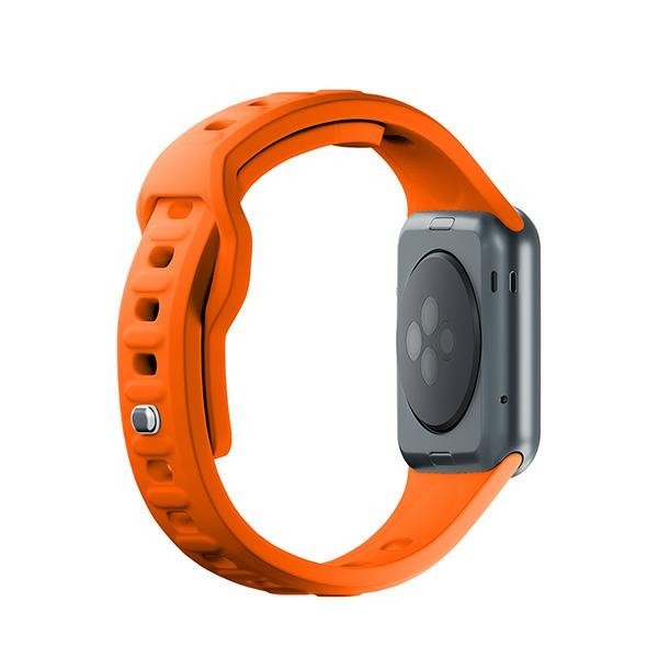 3MK Silicone Watch Strap Apple Watch 4/5/6/7/8/9/SE/Ultra 42/44/45/49mm orange