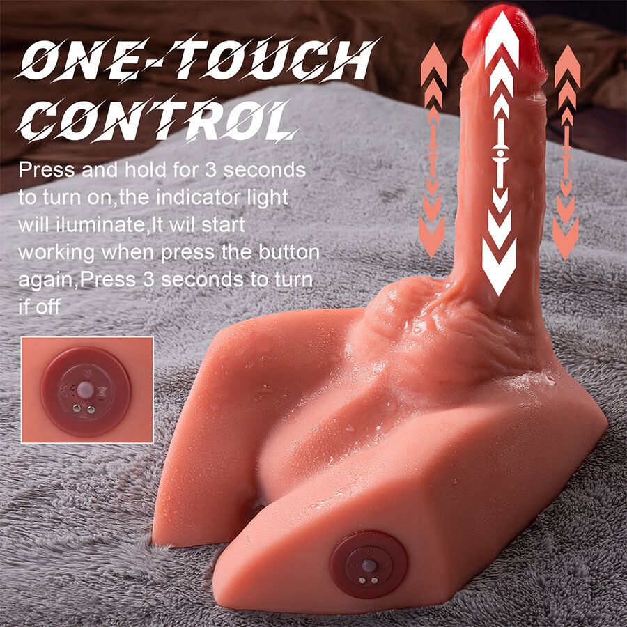 XISE - MICHAEL REALISTIC DILDO AND ANUS MASTURBATOR WITH THRUSTING 15 CM