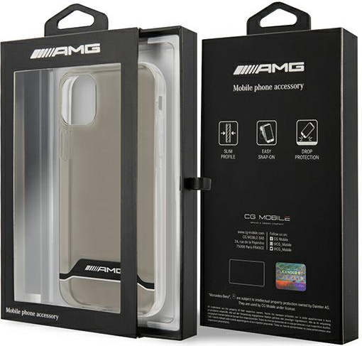 Mercedes AMG AMHCN61TCBW Apple iPhone 11 transparent hardcase Electroplate Black&White