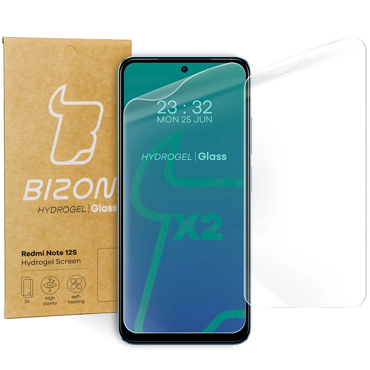 Bizon Glass Hydrogel Redmi Note 12S [2 PACK]