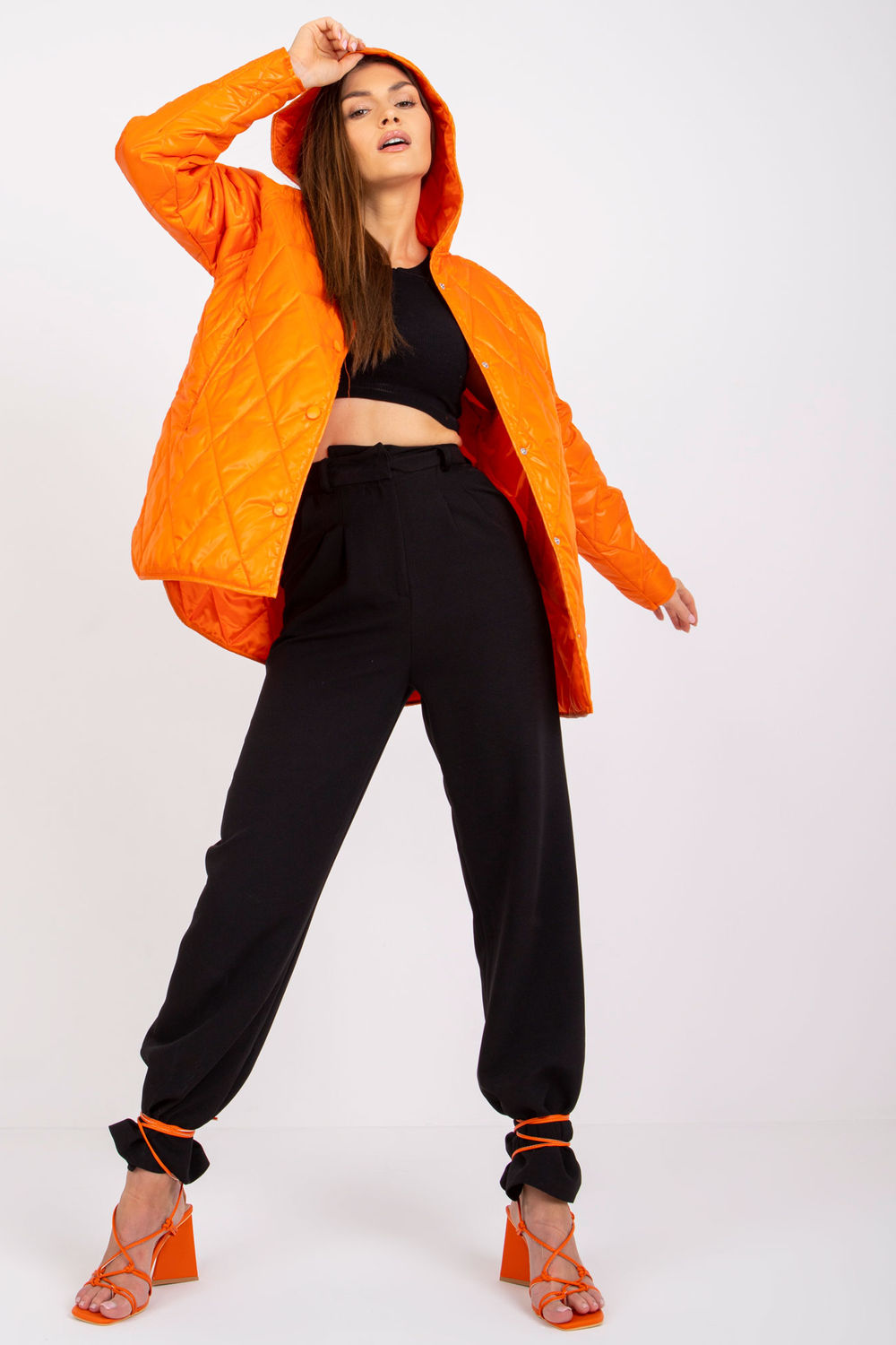  Jacket model 170570 Rue Paris  orange