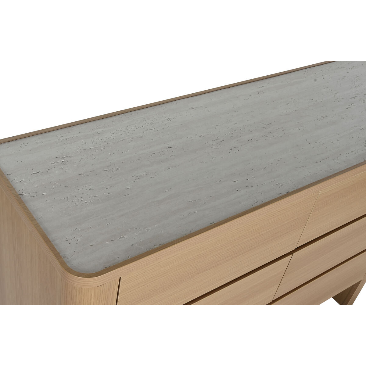 Chest of drawers Home ESPRIT Natural Light grey Modern 120 x 40 x 80 cm