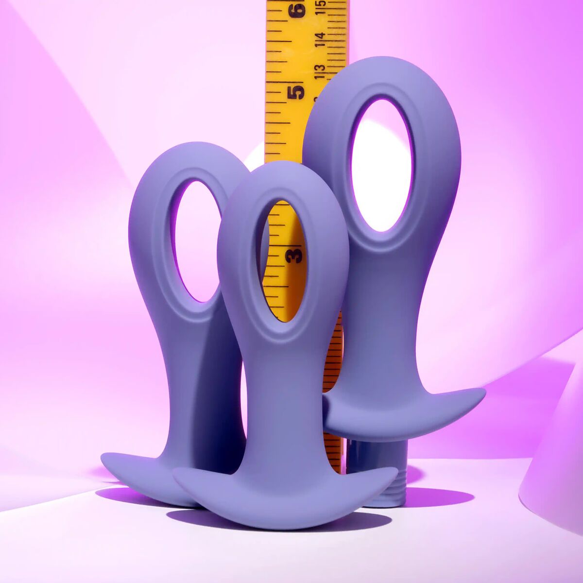 Anal plug Evolved Purple (8,9 cm) (9,5 cm) (10,1 cm)